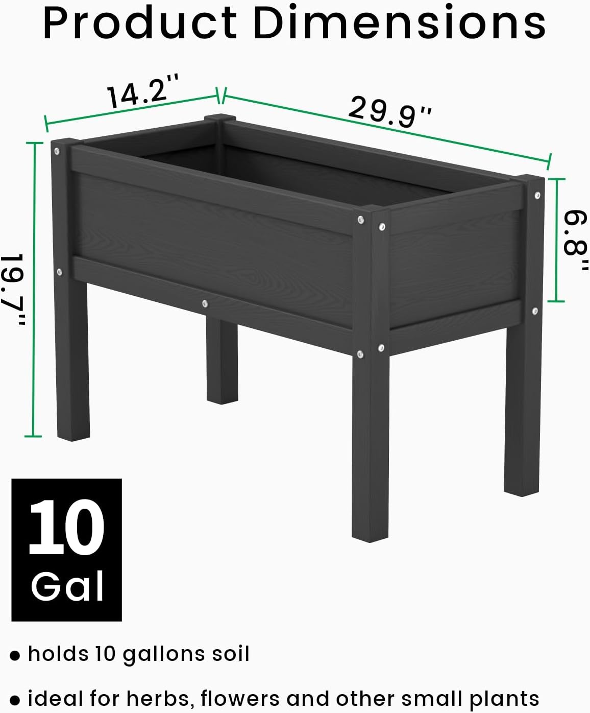 Small HDPE Raised Garden Bed,  - Seed Planter review and price
