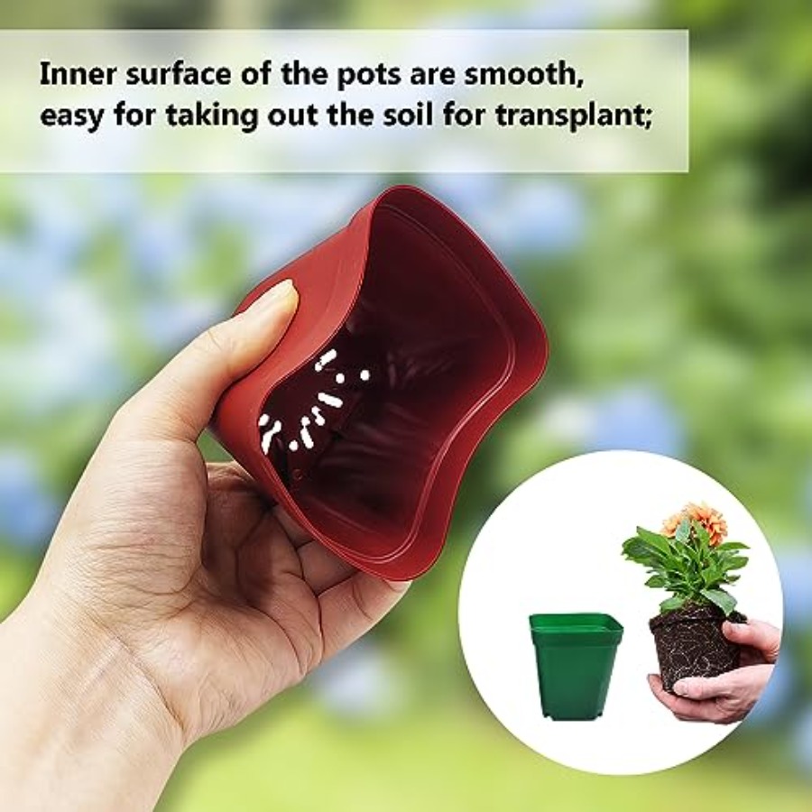 Square Plastic Nursery Pot 3