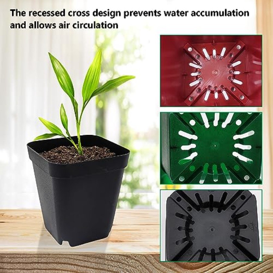Square Plastic Nursery Pot 3