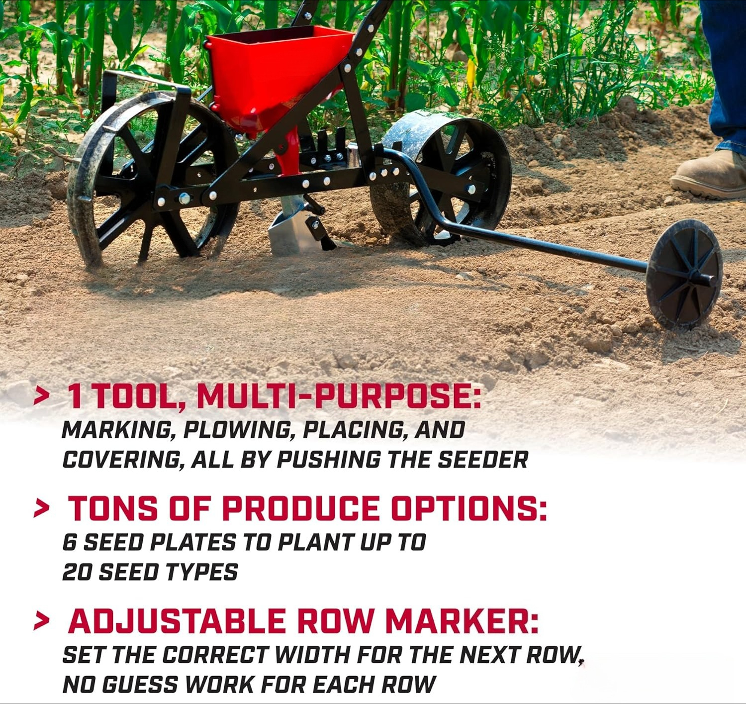 Garden Push Seeder Planter wit - Seed Planter review and price